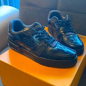 Louis Vuitton LV Trainer Transparent Low-Top Sneakers Black
